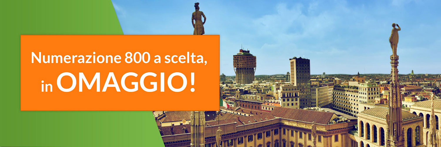 Numerazione 800 a scelta, in Omaggio